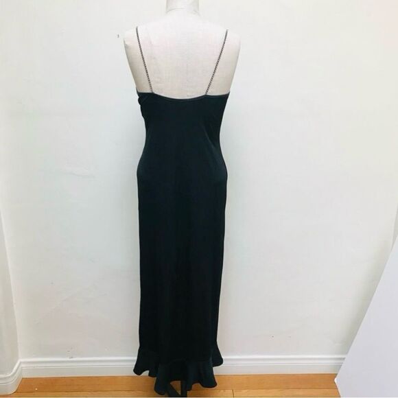 BLACK BODYCON MAXI DRESS SIZE MEDIUM
RHINESTONE STRAPS FITTED JERSEY CLASSIC - Picture 3 of 4